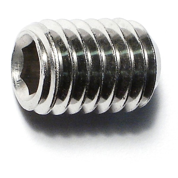Midwest Fastener 7/16"-14 x 5/8" 18-8 Stainless Steel Coarse Thread Hex Socket Headless Set Screws 8PK 33863 - main